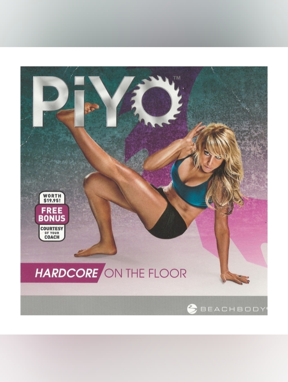 PiYo Beachbody Hardcore On The Floor DVD Workout Fitness Exercise - Brand New